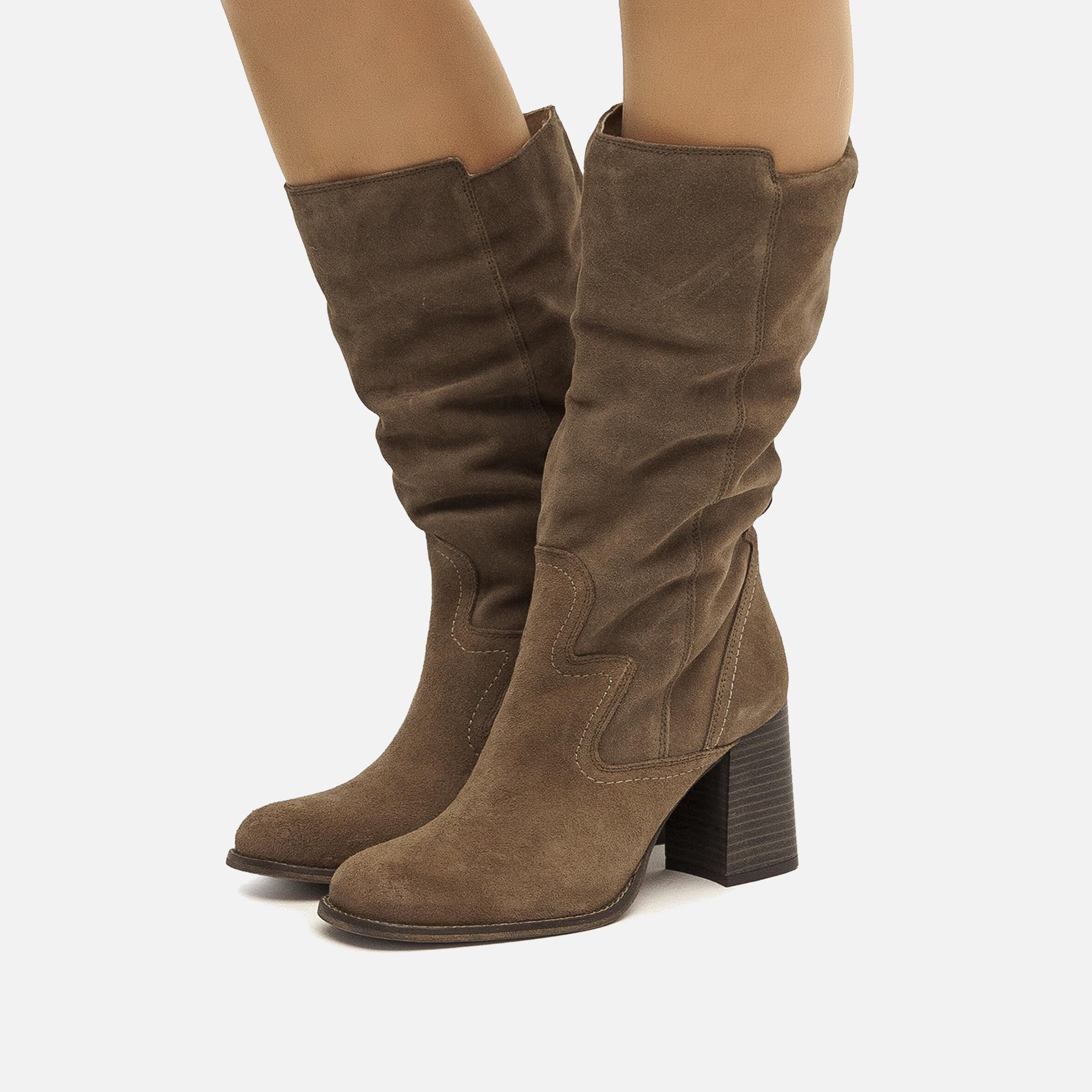 Compra VIOLETTE marron 55815 Botas de tacon Mustang para Mujer